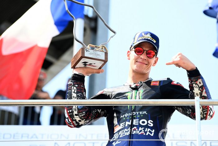 Podio: ganador Fabio Quartararo, Yamaha Factory Racing