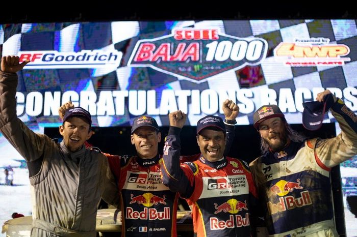 Dustin Helstrom, Mathieu Baumel, Nasser Al-Attiyah y Toby Price