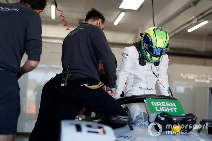 Felipe Massa, Venturi Formula E climbs into his EQ Silver Arrow 01