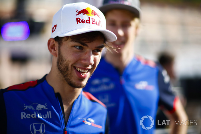 Pierre Gasly, Toro Rosso, and Brendon Hartley, Toro Rosso