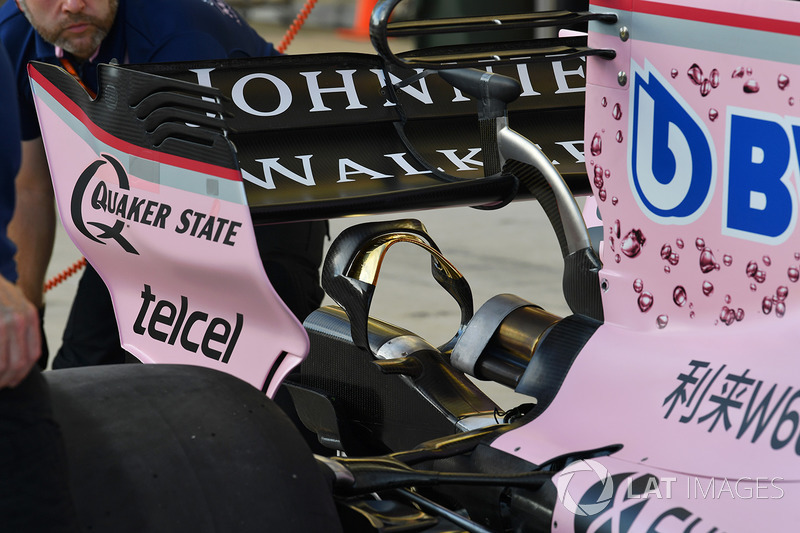 L'aileron arrière de la Sahara Force India VJM10