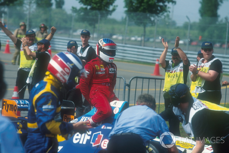 Montreal 1995 : Michael Schumacher (Benetton) - Jean Alesi (Ferrari)