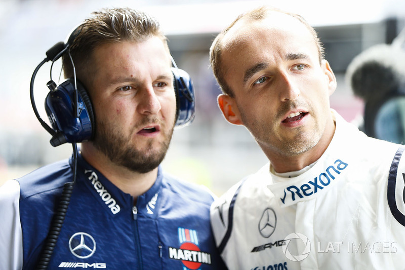 An engineer with Robert Kubica, Williams Martini Racing