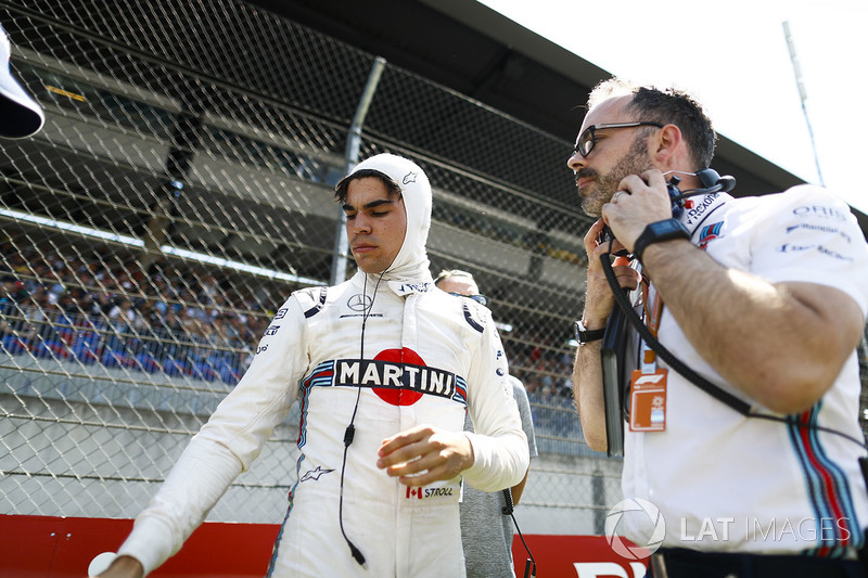 Lance Stroll, Williams Racing, tengah bersiap