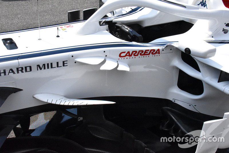 Sauber C37 detalle lateral