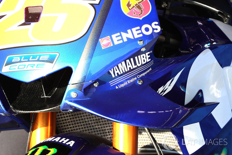 Maverick Viñales, Yamaha Factory Racing, dettaglio della carena