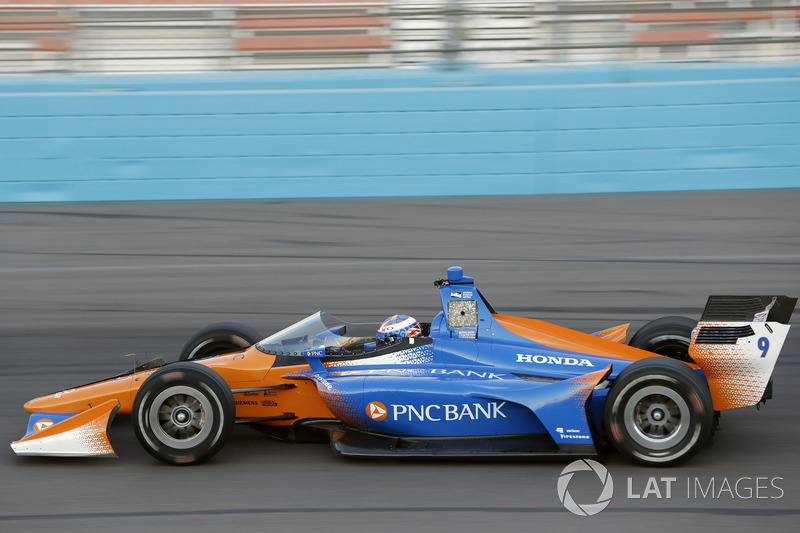 Скотт Діксон, Chip Ganassi Racing Honda, тестує aeroscreen
