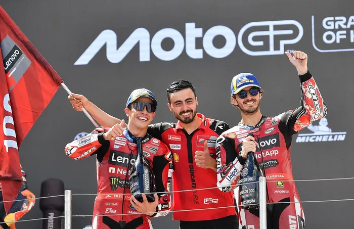 Francesco Bagnaia, Ducati Team, Marc Márquez, Ducati Team