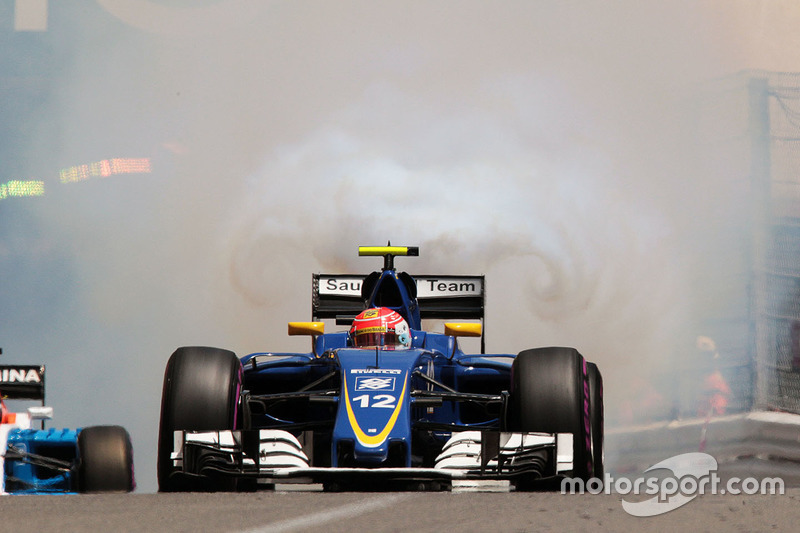 Felipe Nasr, Sauber C35 blaast zijn motor op