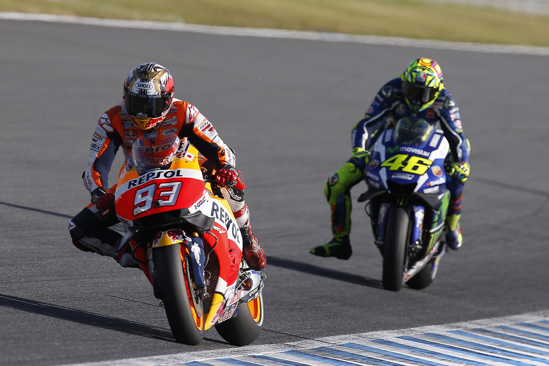 Marc Marquez, Repsol Honda Team, Valentino Rossi, Yamaha Factory Racing