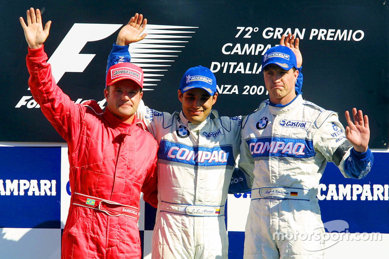 2001. Подіум: 1. Хуан-Пабло Монтойя, Williams-BMW. 2. Рубенс Баррікелло, Ferrari. 3. Ральф Шумахер, Williams-BMW
