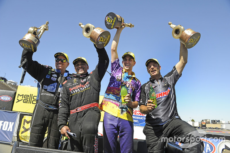 John Force, J.R. Todd, LE Tonglet, Greg Anderson