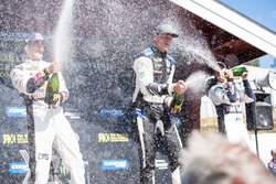 Podium: Winner Johan Kristoffersson, PSRX Volkswagen Sweden, second place Andreas Bakkerud, EKS Audi Sport, third place Mattias Ekström, EKS Audi Sport