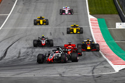 Ромен Грожан, Haas F1 Team VF-18, Себастьян Феттель, Ferrari SF71H, Даніель Ріккардо, Red Bull Racing RB14, Кевін Магнуссен, Haas F1 Team VF-18, Карлос Сайнс-мол., Ніко Хюлькенберг, Renault Sport F1 Team R.S. 18, Естебан Окон, Force India VJM11