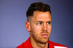 Sebastian Vettel, Ferrari in the Thursday press conference