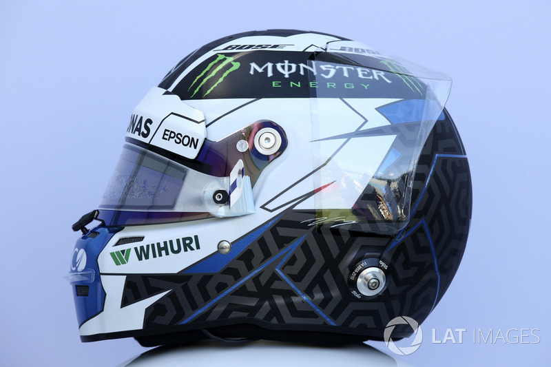 Le casque de Valtteri Bottas, Mercedes-AMG F1