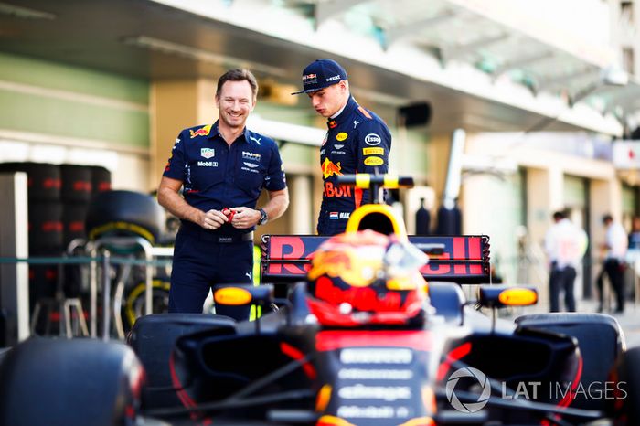 Christian Horner, director Red Bull Racing, Max Verstappen, Red Bull