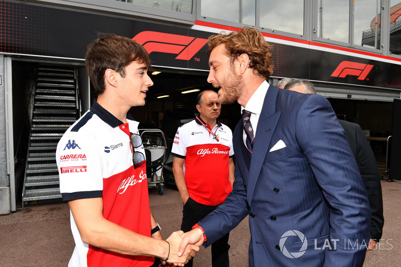 Charles Leclerc, Sauber et Pierre Casiraghi