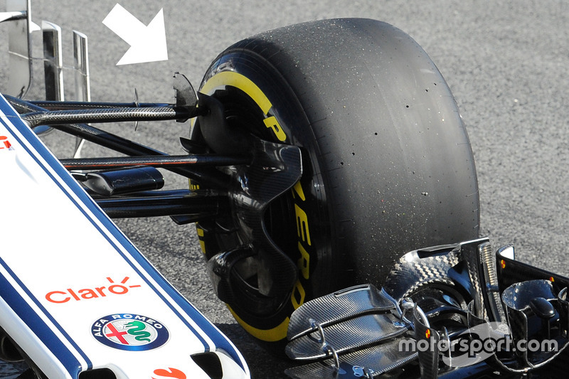 Sauber C37 detalle