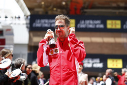 Sebastian Vettel, Ferrari on the drivers parade