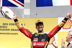 Podium: third place Romain Grosjean, Lotus F1 Team