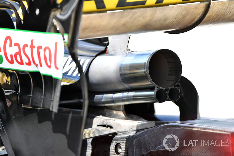 Renault Sport F1 Team R.S. 18, kipufogó