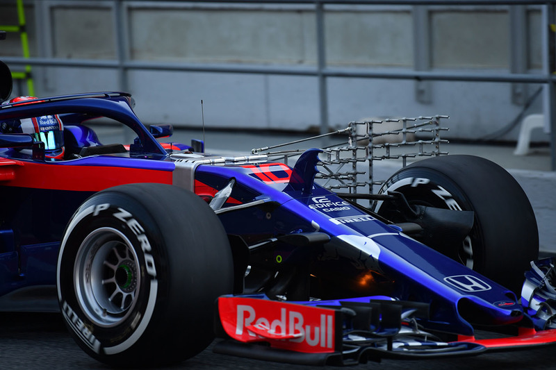 Pierre Gasly, Scuderia Toro Rosso STR13 avec des capteurs aéro