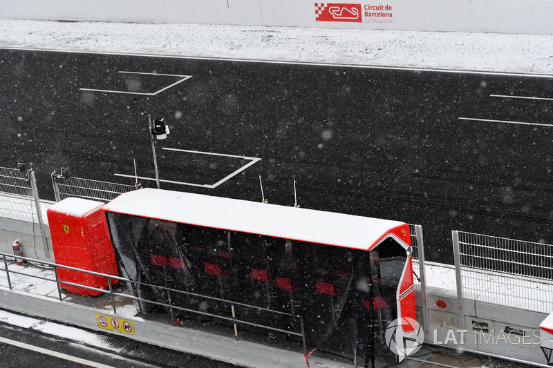 Snow stops testing on day three