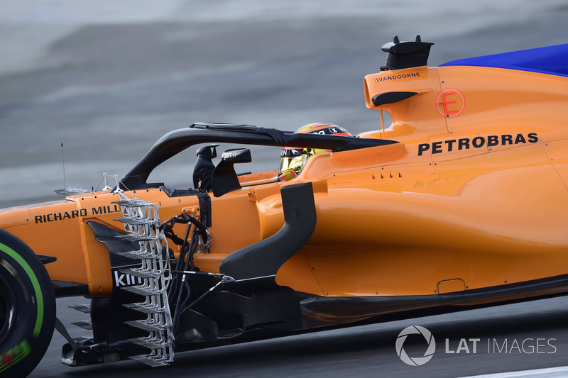 Carro de Stoffel Vandoorne com sensores.