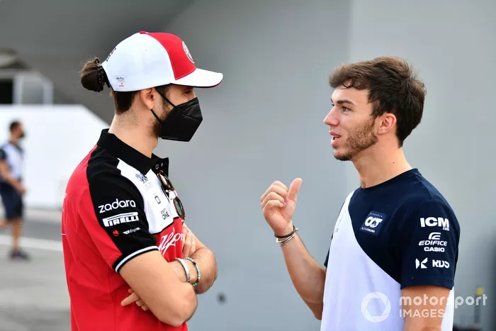 Antonio Giovinazzi, Alfa Romeo Racing y Pierre Gasly, AlphaTauri 