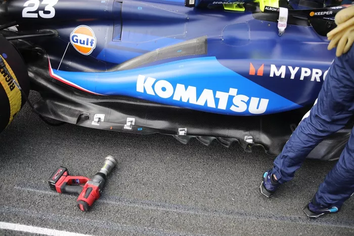 Detalle del suelo del Williams Racing FW46  