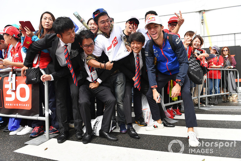 Pierre Gasly, Scuderia Toro Rosso and fans
