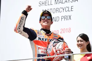 Podium : le vainqueur Marc Marquez, Repsol Honda Team