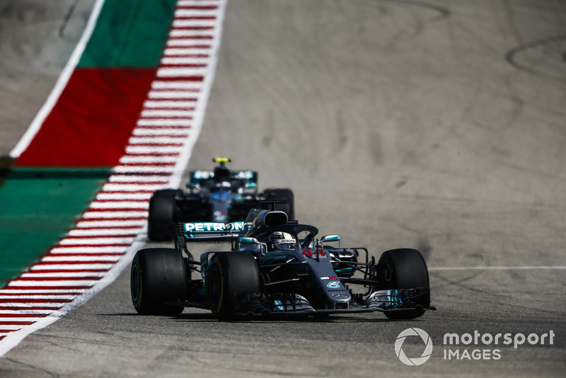 Lewis Hamilton, Mercedes AMG F1 W09 EQ Power+, et Valtteri Bottas, Mercedes AMG F1 W09 EQ Power+