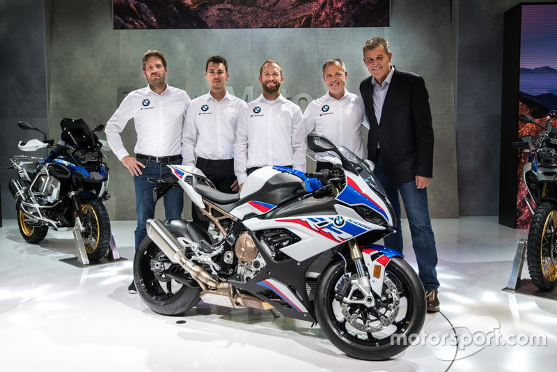 Marc Bongers, BMW Motorrad Motorsport Director, Markus Reiterberger, Tom Sykes, Shaun Muir, Team prinicpal, Dr. Markus Schramm, Head of BMW Motorrad 