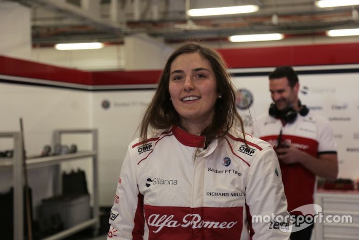 Tatiana Calderón, Sauber C37 piloto de prueba