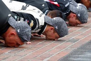Race winner A.J. Allmendinger, Kaulig Racing, Chevrolet Camaro Hyperice