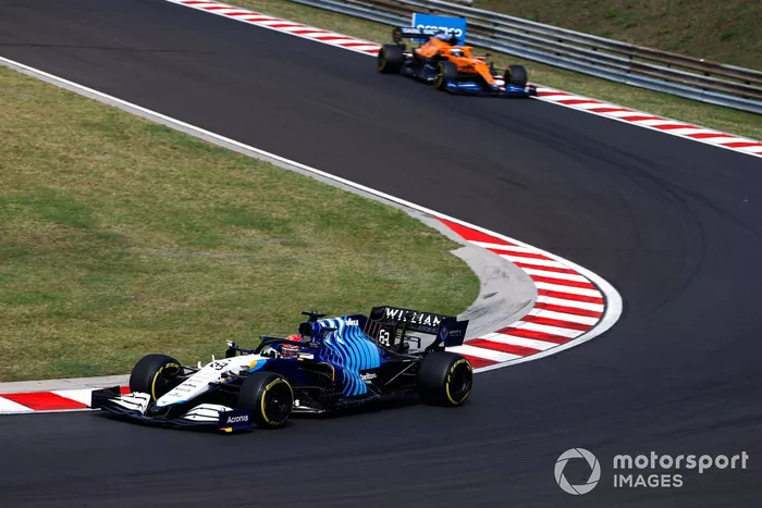 George Russell, Williams FW43B, Daniel Ricciardo, McLaren MCL35M