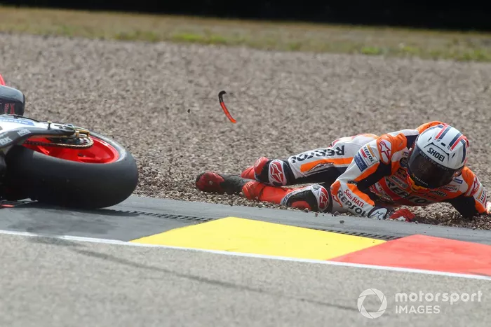 Marc Márquez, caída del Repsol Honda Team