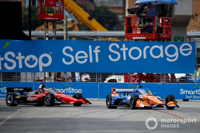 Scott Dixon, Chip Ganassi Racing Honda, Will Power, Team Penske Chevrolet