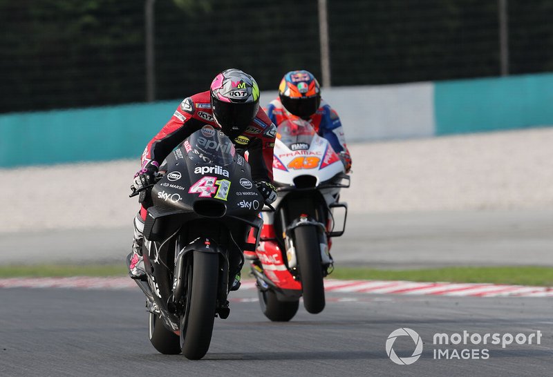 Aleix Espargaro, Aprilia; Jack Miller, Pramac-Ducati