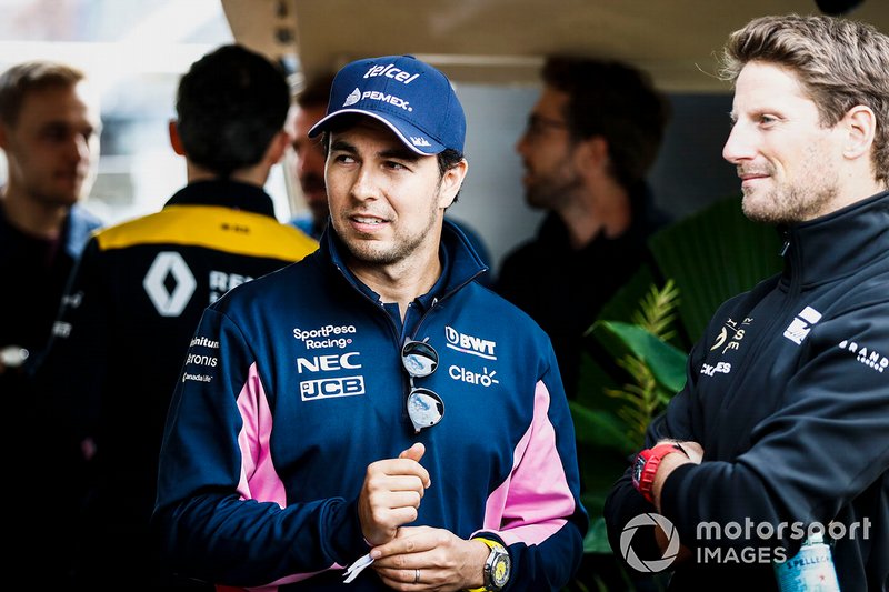 Sergio Perez, Racing Point on the way to the Federation Square event