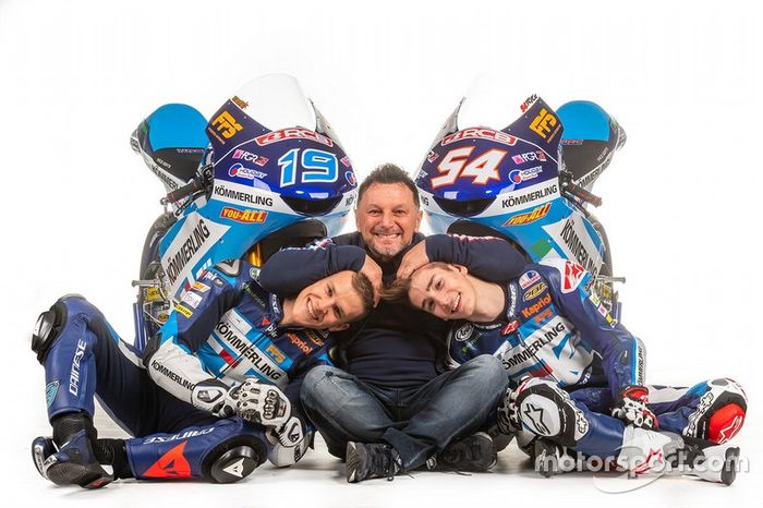Gabriel Rodrigo, Fausto Gresini, Riccardo Rossi, Team Kömmerling Gresini Moto 3 