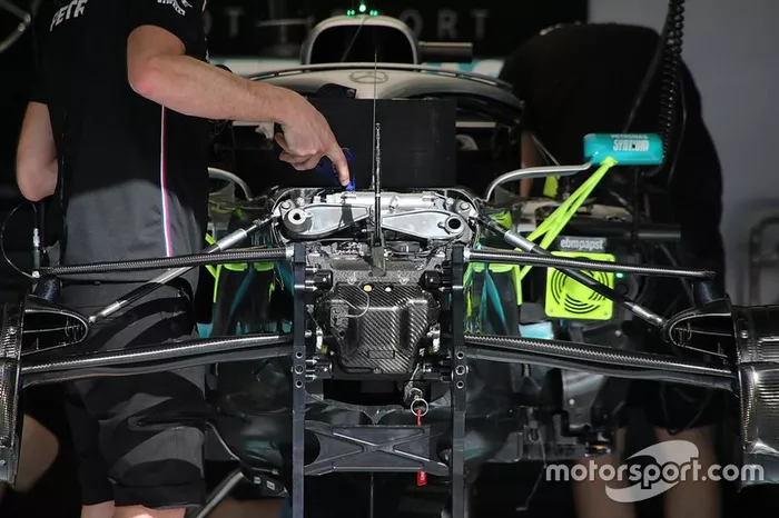 Detalle técnico del Mercedes AMG F1
