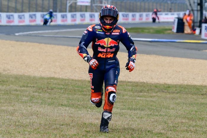 Maverick Vinales, Red Bull KTM Tech 3 crash