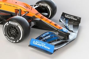 McLaren MCL35M, dettaglio dell'ala frontale