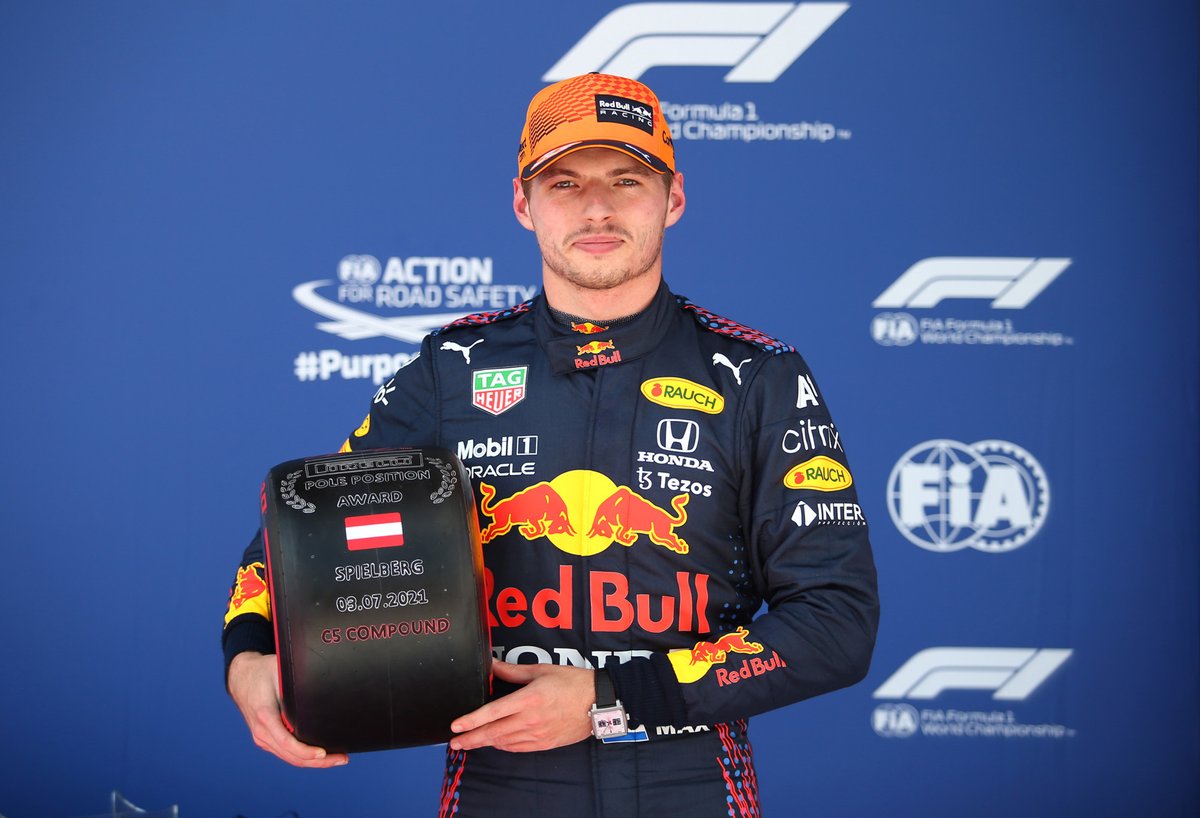 Polesitter Max Verstappen, Red Bull Racing RB16B