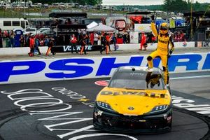 Race winner Christopher Bell, Joe Gibbs Racing, Toyota Supra