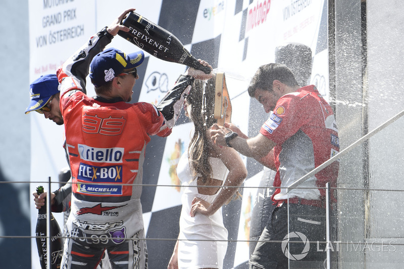 Il vincitore della gara Jorge Lorenzo, Ducati Team