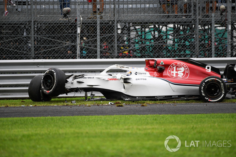 El accidente de Marcus Ericsson, Sauber C37